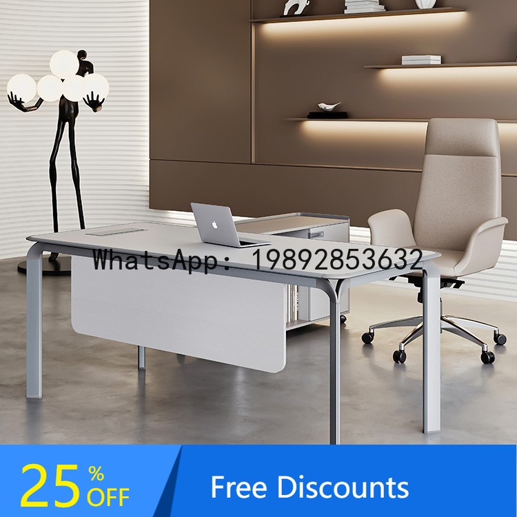 Office Tech Management - Biurko YFY, biurko menedżerskie, proste, nowoczesne,