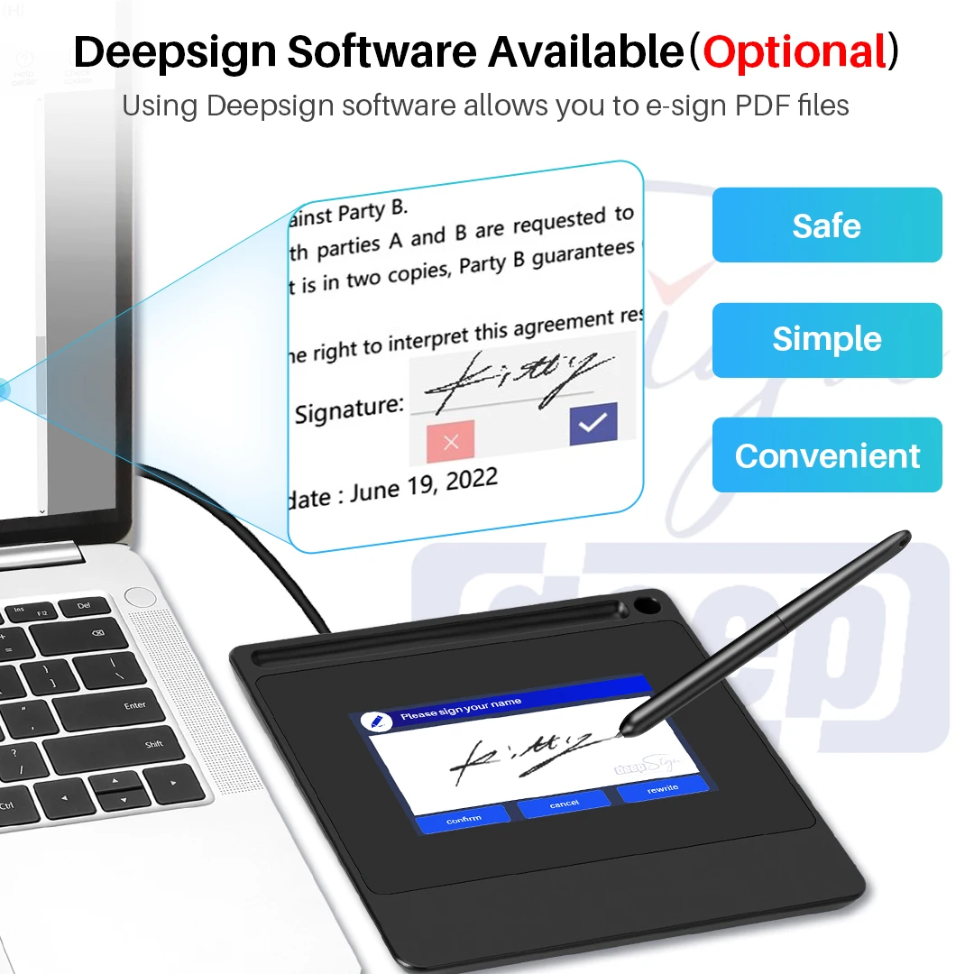DS510 5-calowy elektroniczny c – Digital Signature Pad recenzja i cena