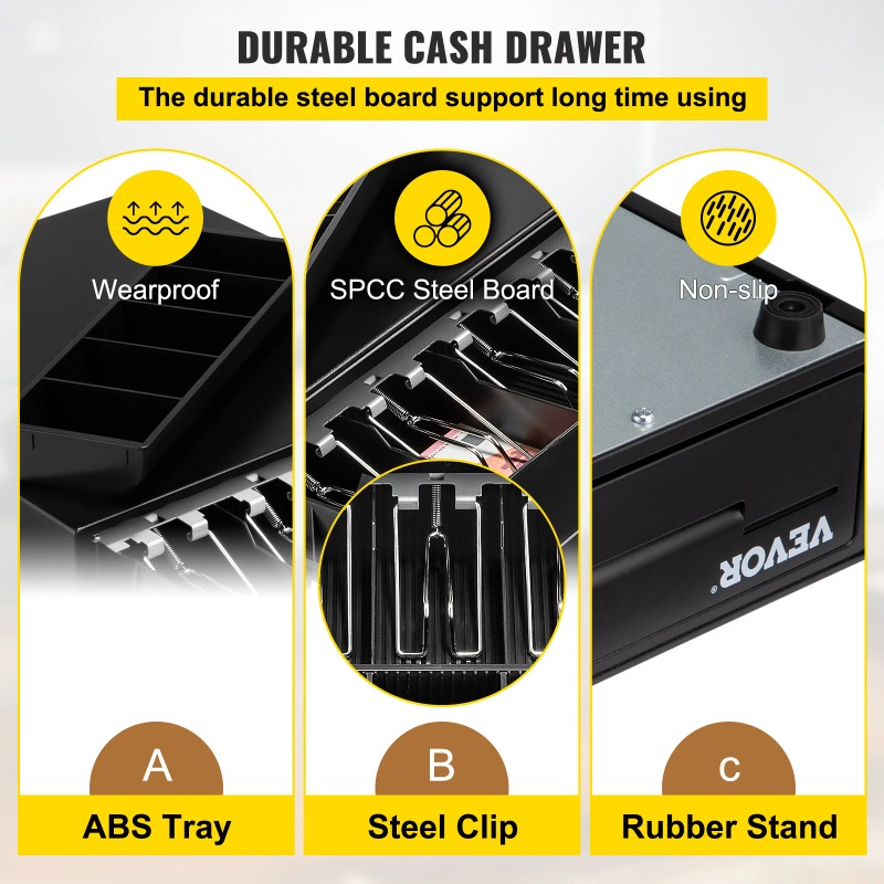 Szuflada na pieniądze 16 cali  – Cash Drawer Pos recenzja i cena