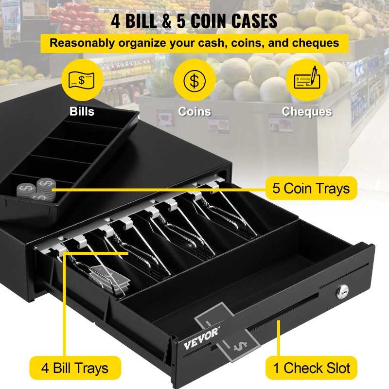 Szuflada na pieniądze 16 cali  – Cash Drawer Pos recenzja i cena